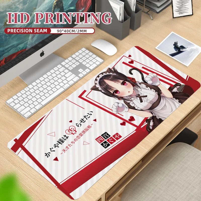 Kaguya sama Love Is War Mouse Pad Anime Gaming Computer PC Keyboard 40x90cm Shinomiya Kaguya Office Rubber Mousepad