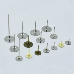 100pcs Metal Pushpin Decorative Thumbtacks Antique Tack Pin Nail Round Shape Push Pins Thumb Tacks Wall Cork Board Office