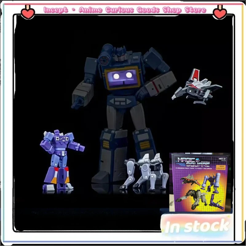 

In Stock Transformation Toy Rubik's Cube MS-TOYS MS-B28A Sonic Tape Troop Mini Movable Robot Doll Model Toy Collection Gift