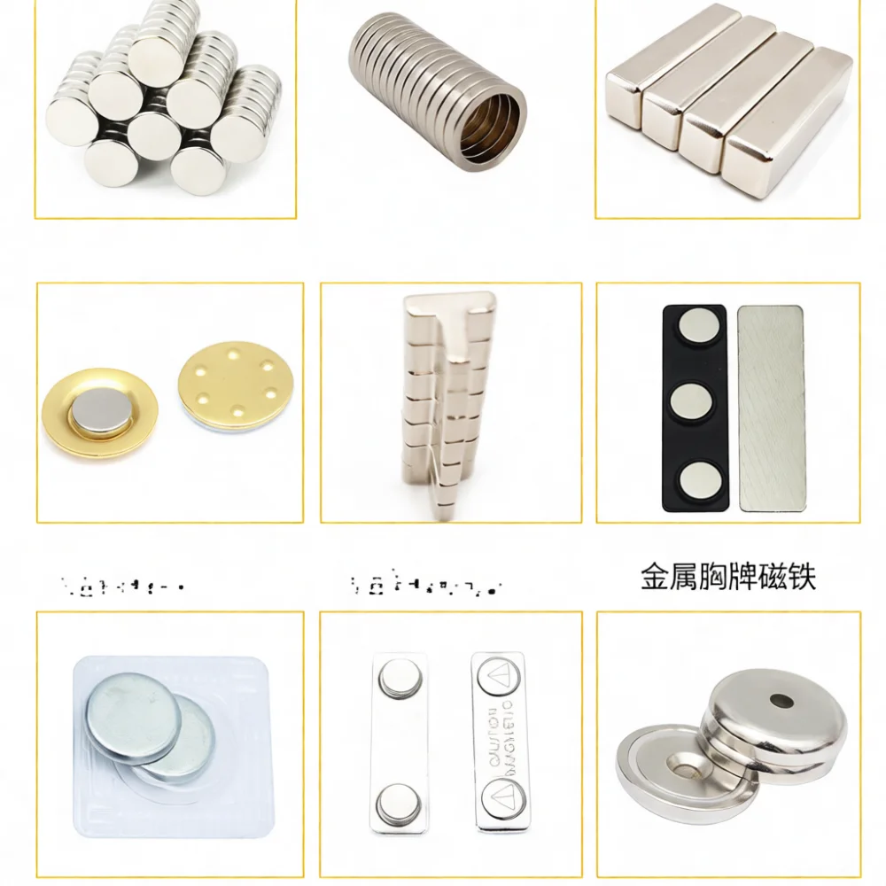 Sturdy Metal Hat Shaped Magnetic Name Badge Holder N35 Magnet Fastening Tool For Office Meeting Identification Display