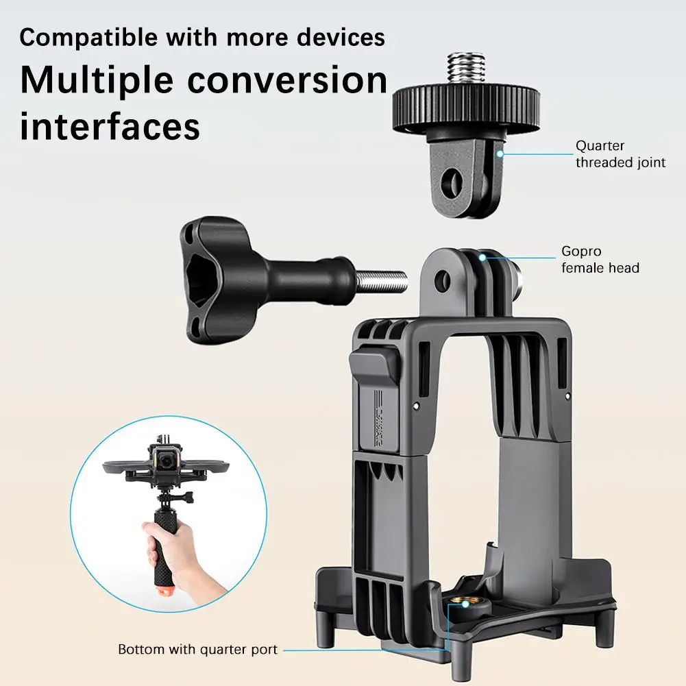 For DJI Avata 2/Insta360 Top Extension Bracket  Sports Camera Adapter For Sports Camera Aluminum Alloy Materia Stable Not Shake