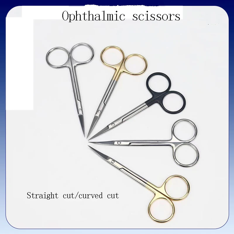 Eye scissors Double eyelid thread buried thread removal stainless steel cosmetic plastic tools fine tip express scissors