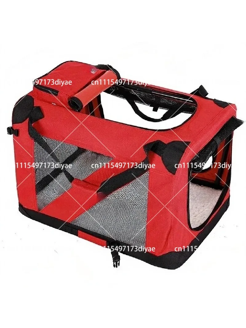 Outdoor Portable Folding Pet Cage Kennel for Car Travel, Tent Style Carrier for Dogs Cats