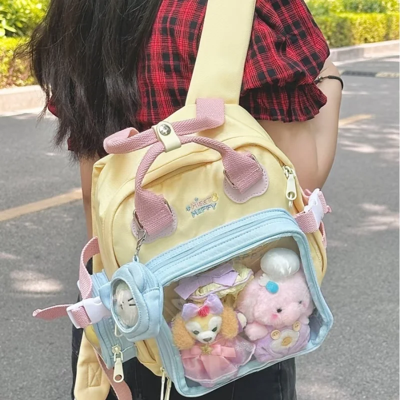 

In Stock Miffy Double Shoulder Bag Lightweight Adorable Travel Commuting Backpack Charm Collectible Gift Series Ornaments