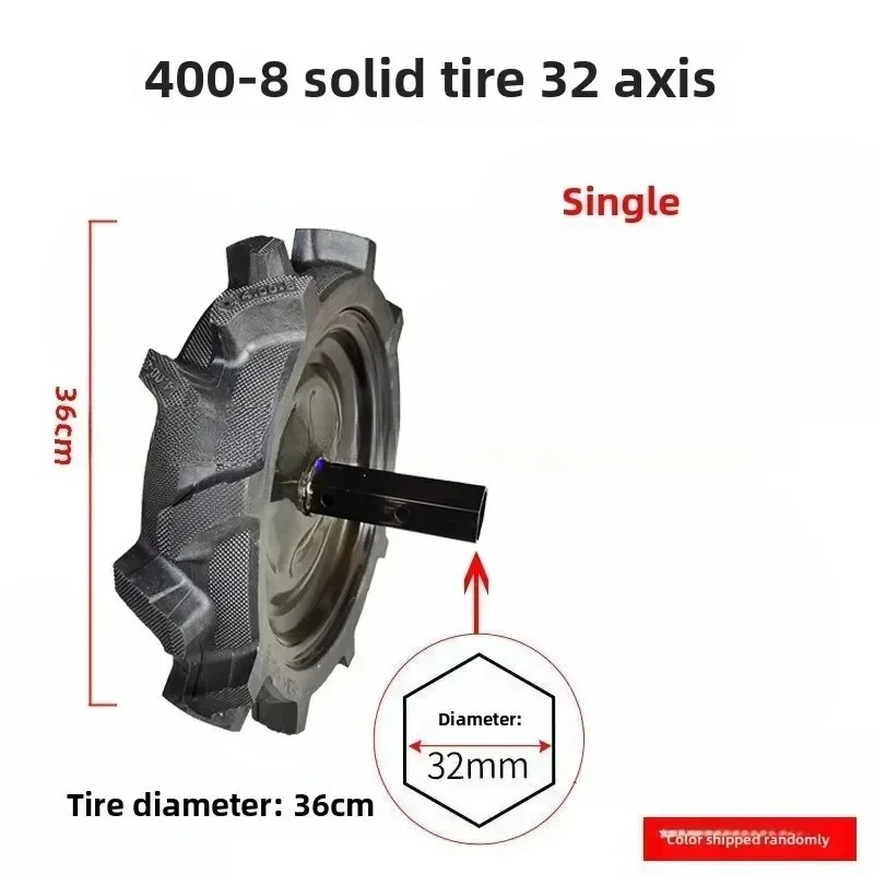 400-8 accessoires de motoculteur de roue de motoculteur de terre Micro pneu solide de motoculteur