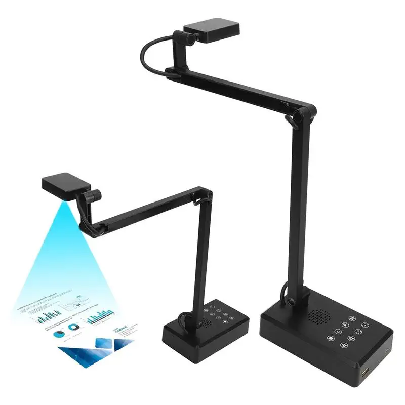 New! 4K USB Document Camera & 16MP Webcam with LED Light and Mic Up to 30fps Auto Focus for Live Web Conferencing Remote