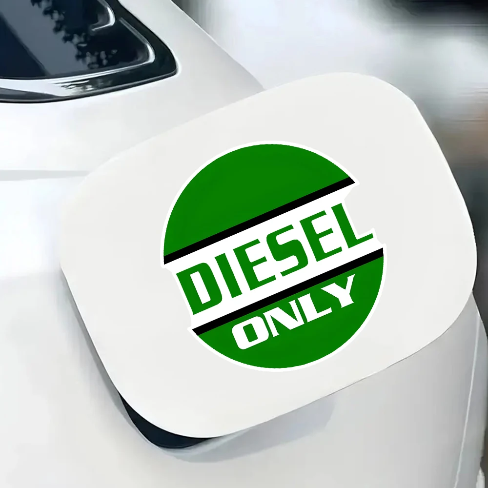 10x11cm Diesel Only Adhesive Fuel Tank Cap Stickers for Trucks, Tractors, and Machinery, Waterproof Vinly Decal, Durable Diesel