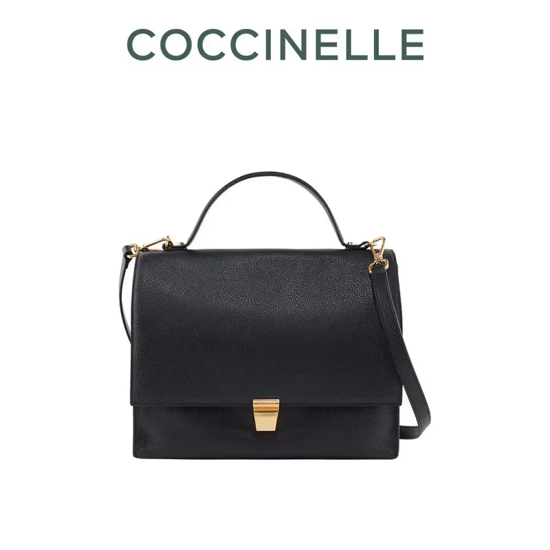 COCCINELLE-Bolso de mano de marca de diseñador de lujo para mujer, bolso cruzado de hombro de cuero PU suave de gran capacidad, a la moda