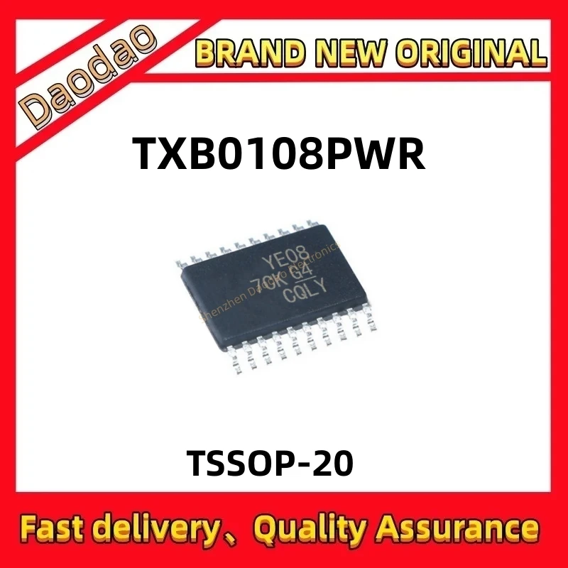 

10Pcs TXB0108PWR Silk screen YE08 TSSOP-20 8-bit bidirectional voltage level converter chip new original