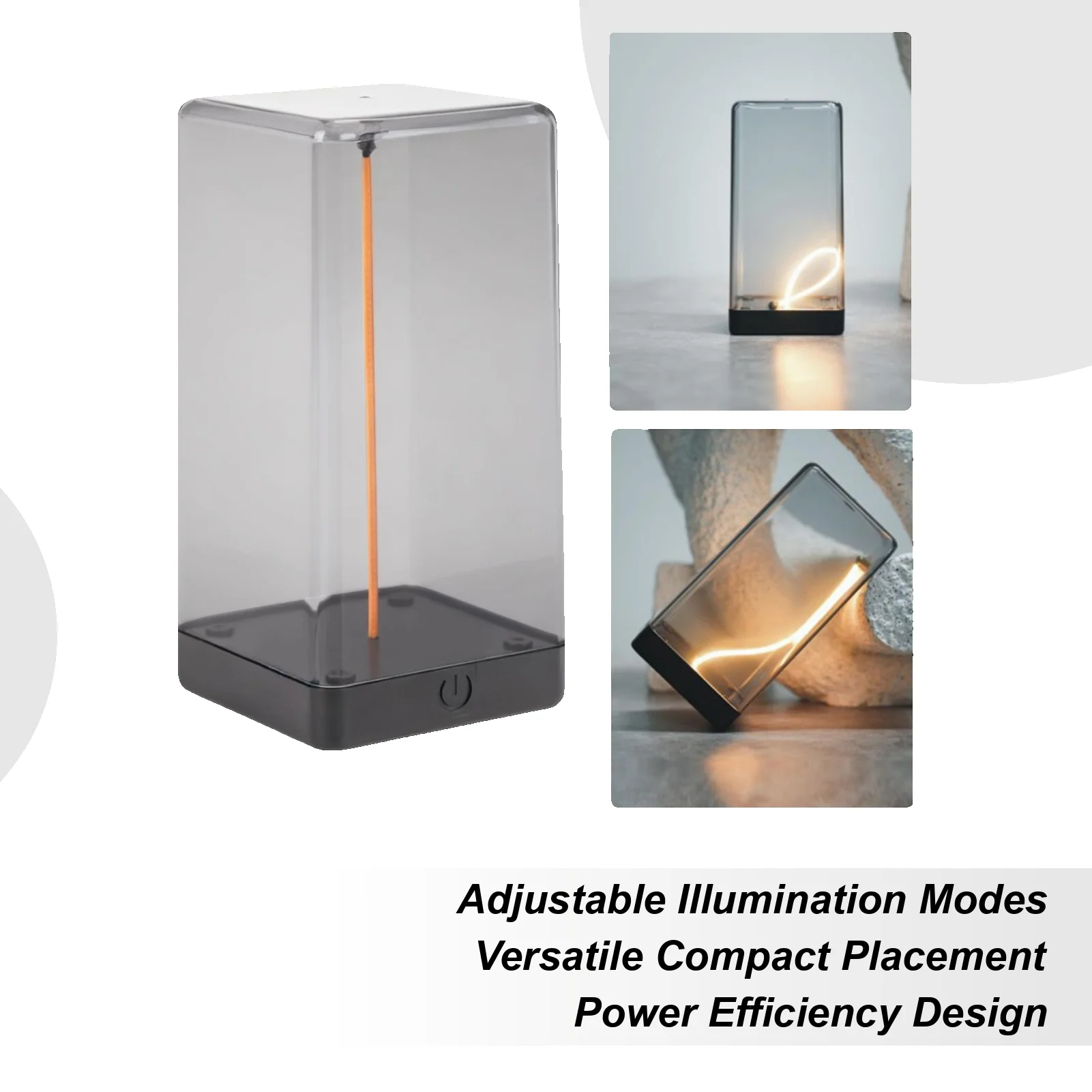 

Перезаряжаемая настольная лампа, светодиодная беспроводная настольная лампа, беспроводной окружающий свет для внутренней книжной полки, прикроватная тумбочка, спальня, гостиная