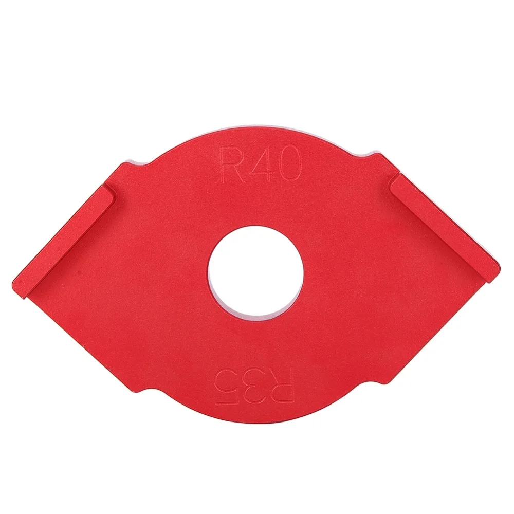 Aluminum Alloy Rounded Corner Template Handheld Design R35 R40 Radius Handheld Edge Trimmer Trimming Template Measuring Tool