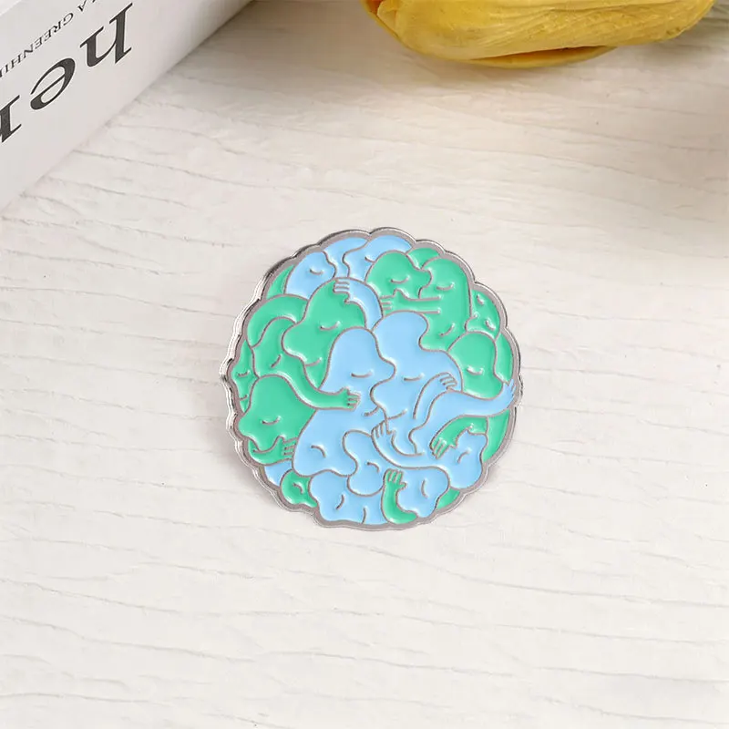 Vintage Brooches Healing Designs Abstract Art Metal Badges Small Gifts Wholesale Brooch Lapel Pins for Backpacks Cap Pin Badge