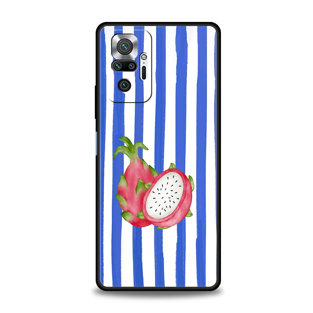 Phone Case For Xiaomi Redmi Note 15 14 13 12 Pro Plus 5G 10 11 4G 14C 13C 12C 10C Soft Cover Marine Organism Striped Base