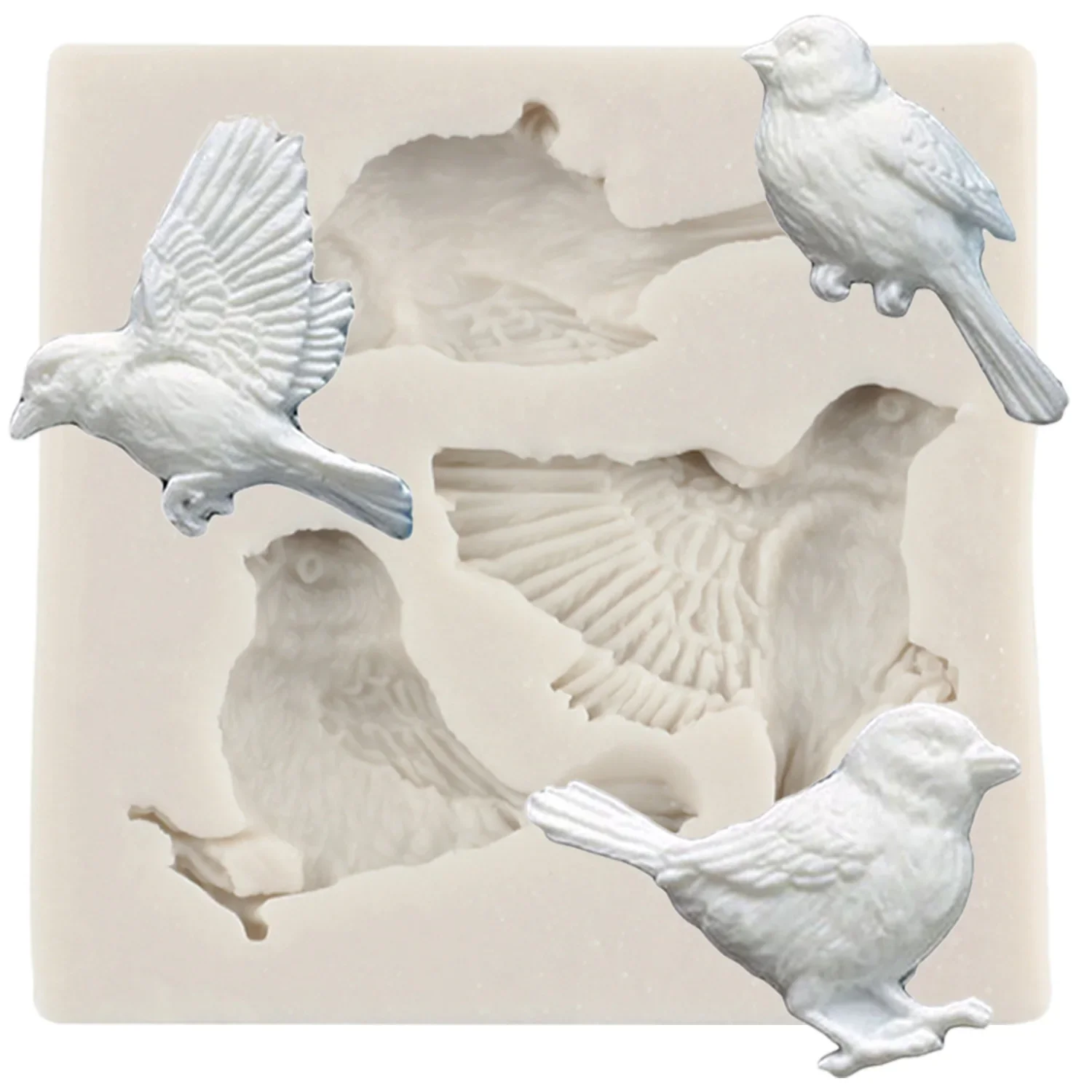 Sugarcraft Birds Silicone Mold Fondant Mold Cake Decorating Tools Candy Clay Chocolate Gumpaste Molds Resin Clay Soap Moulds