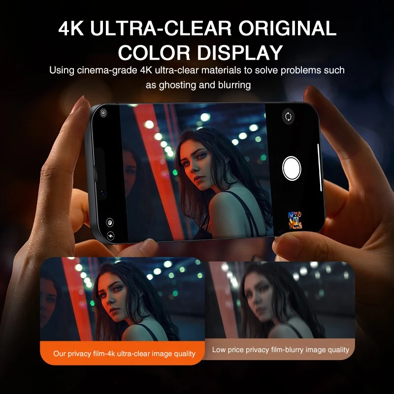 2PCS Full Cover Anti Spy Screen Protector For iPhone 11 12 13 14 15 PRO MAX 6 7 8 Plus XS X XR Tempered Glass Privacy image 5