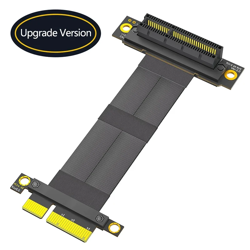 

НОВЫЙ удлинительный кабель PCIE X4, удлинитель PCI Express 4X GEN3, 8 Гбит/с, штекер-мама, 270 градусов, обратный слот PCI-E, гибкий кабель