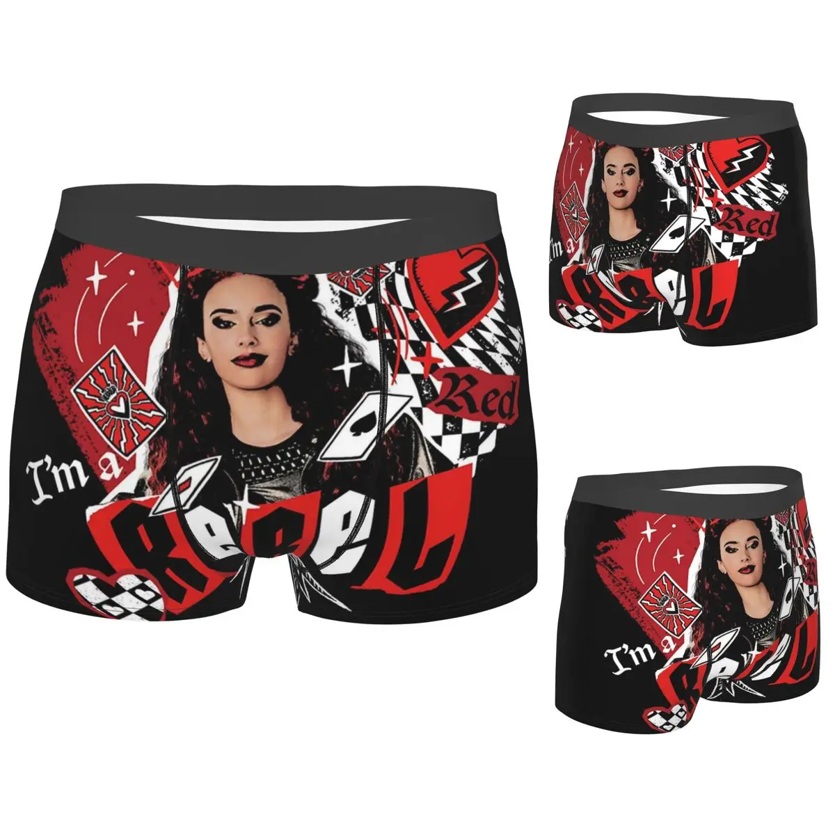 

Трусы-боксеры, шорты Descendants 4, красные аксессуары, трусики, мужское мягкое нижнее белье для Homme, мужской подарок бойфренду