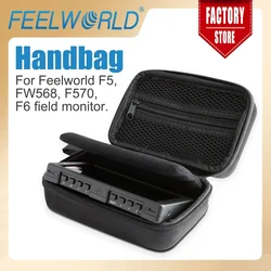 Feelworld Portable Handbag Carrying Black Case for Feelworld F6PLUS F5PROV2 FW568 F570 4.5-6