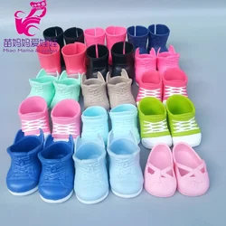 40cm Newborn Baby Doll Shoes Black Green Blue Pink Shoes For 18