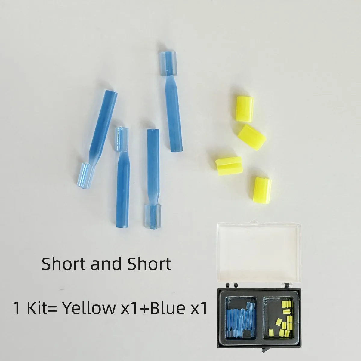 

Dental Blue Bar Yellow Clips Bolt Inserts Overdenture Attachment Implant Short