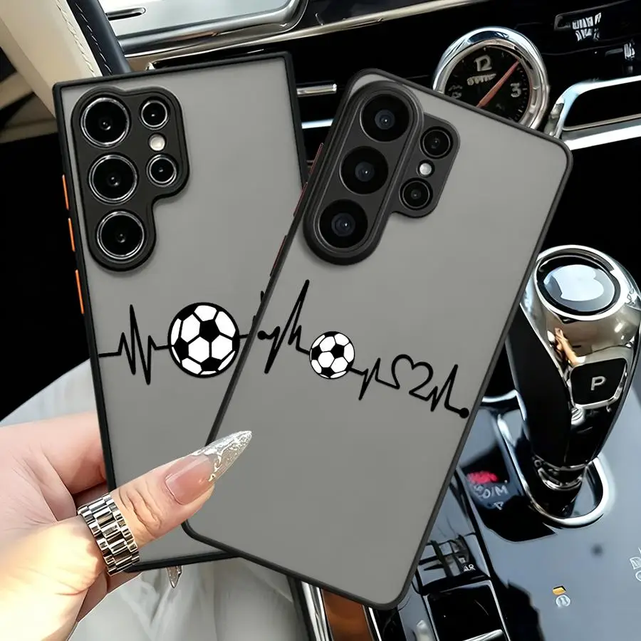 Pulse Football Cute Print Case for Samsung Galaxy S26 Note 20 Ultra 10+ S22 S23 FE S24 Plus S21 S25 Ultra S20 FE Funda Back