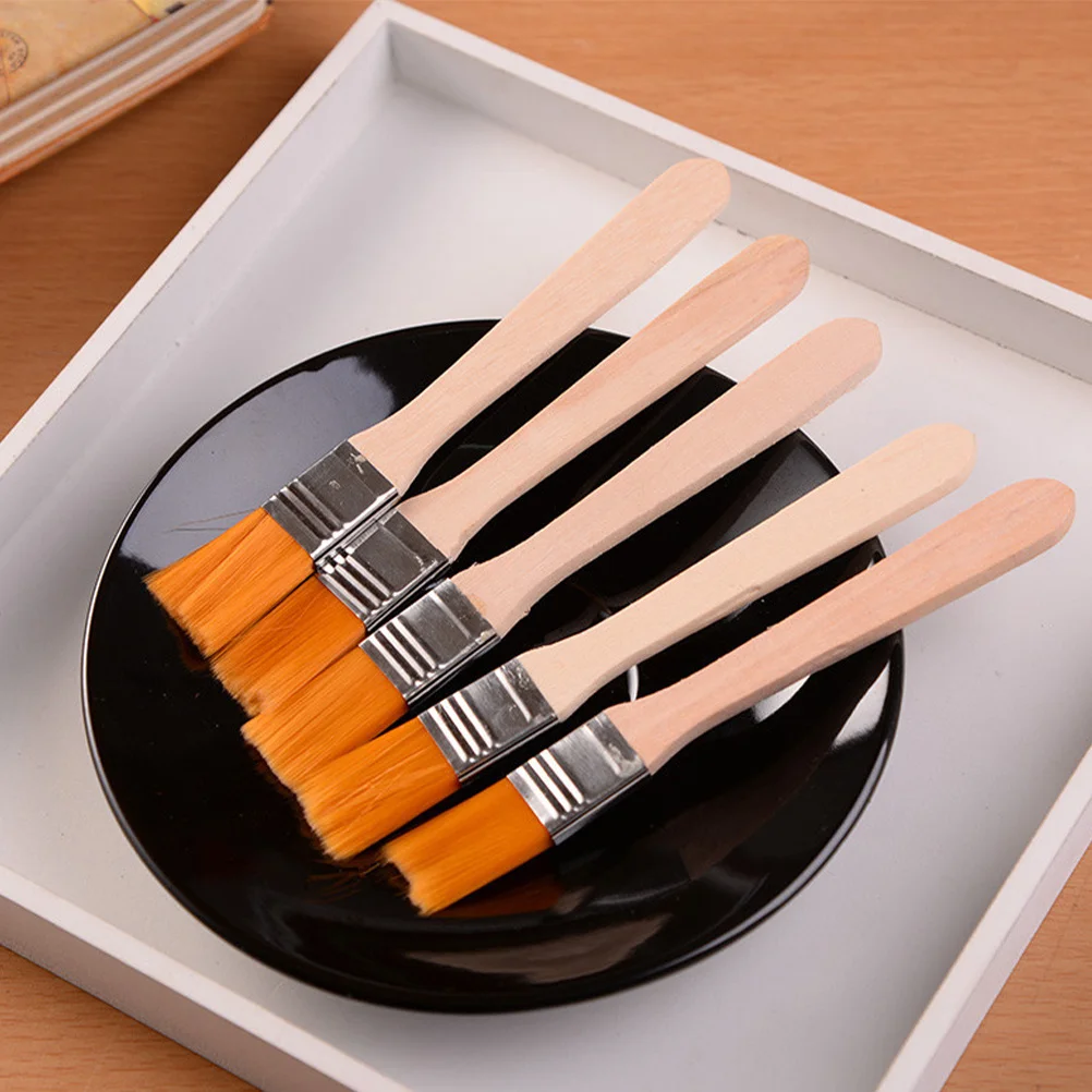 

20Pcs Keyboard Maintenance Brush Small Wooden Handle Cleaning Brush Dedusting Paint Dust Removal for Home Store