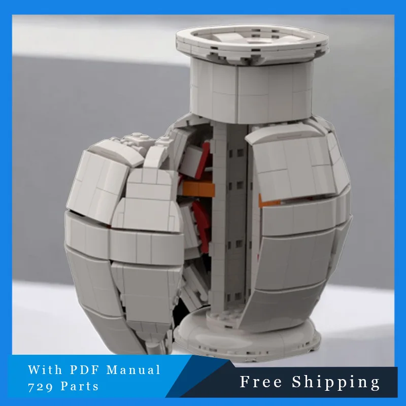 ตัวต่อ MOC 729 ชิ้น รูปแจกันโบราณ แบบประกอบเอง ของเล่นเสริมสร้างจินตนาการสำหรับเด็ก ของขวัญวันคริสต์มาสและวันเกิดสำหรับเด็ก