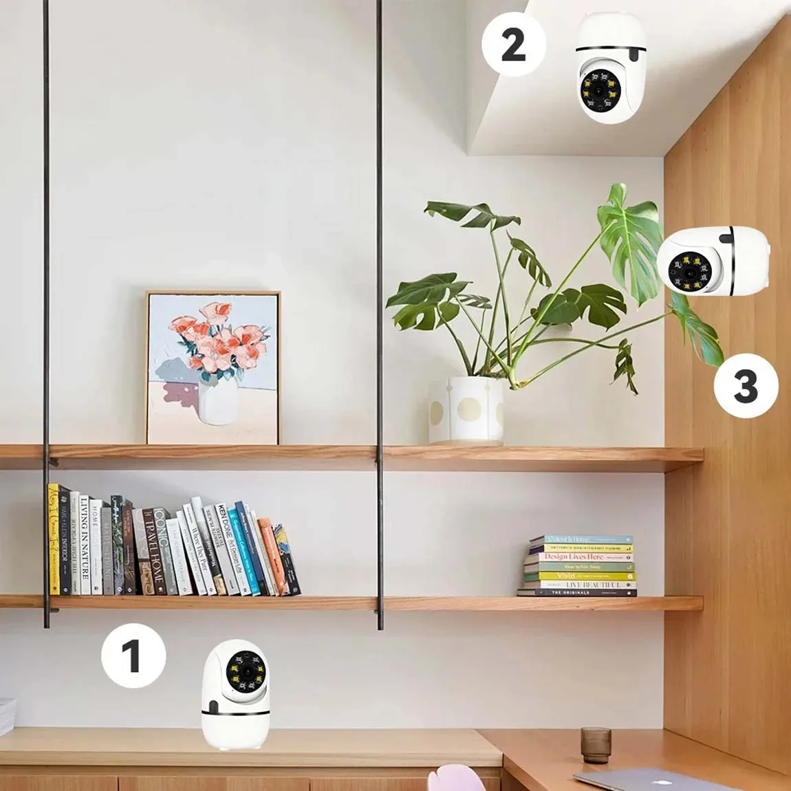 PEGATAH 2K Wireless Security Camera 360° PTZ Automatic Tracking AI Face Detection Night Vision Video Home Monitor O-KAM Pro