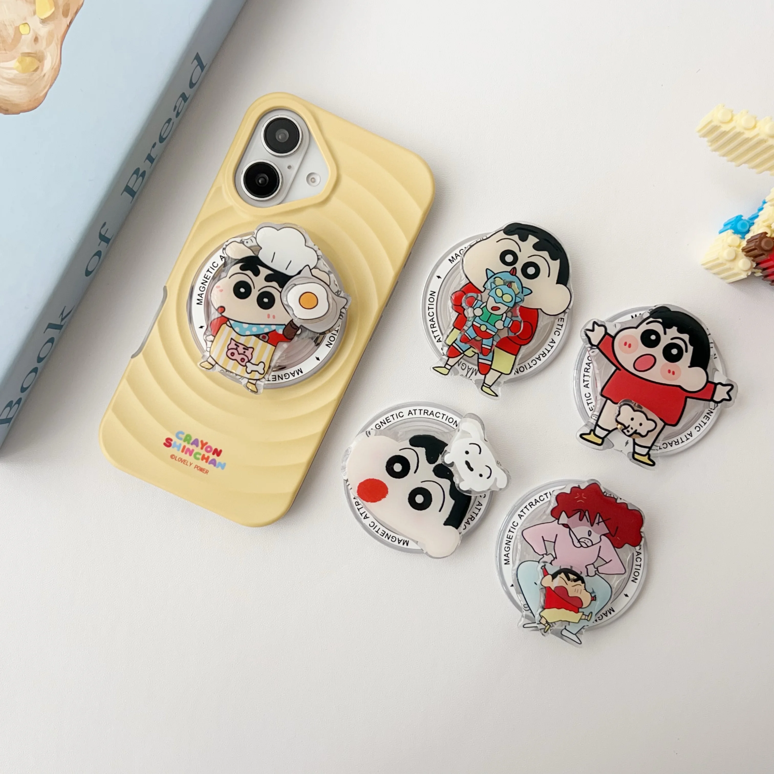 かわいい漫画アニメの磁気携帯電話ホルダー、iPhoneや磁気携帯電話ケースに適しています