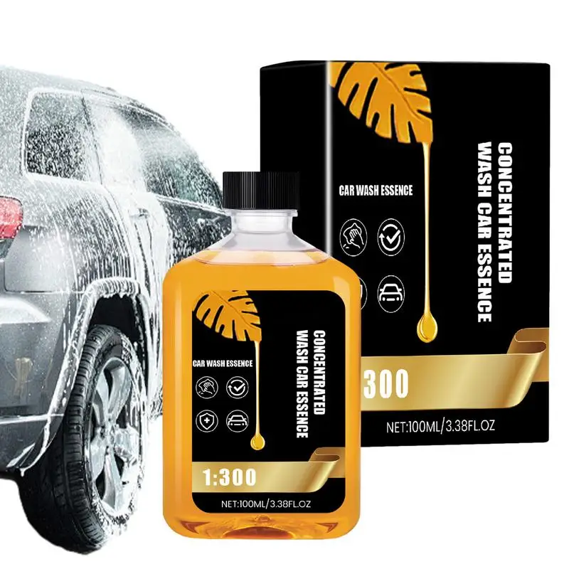 Carnauba Car Wash And Wax 100ml Concentrated Car Detailing Wash Liquid Automotive Maintenance Cleaner For Car Body Windows