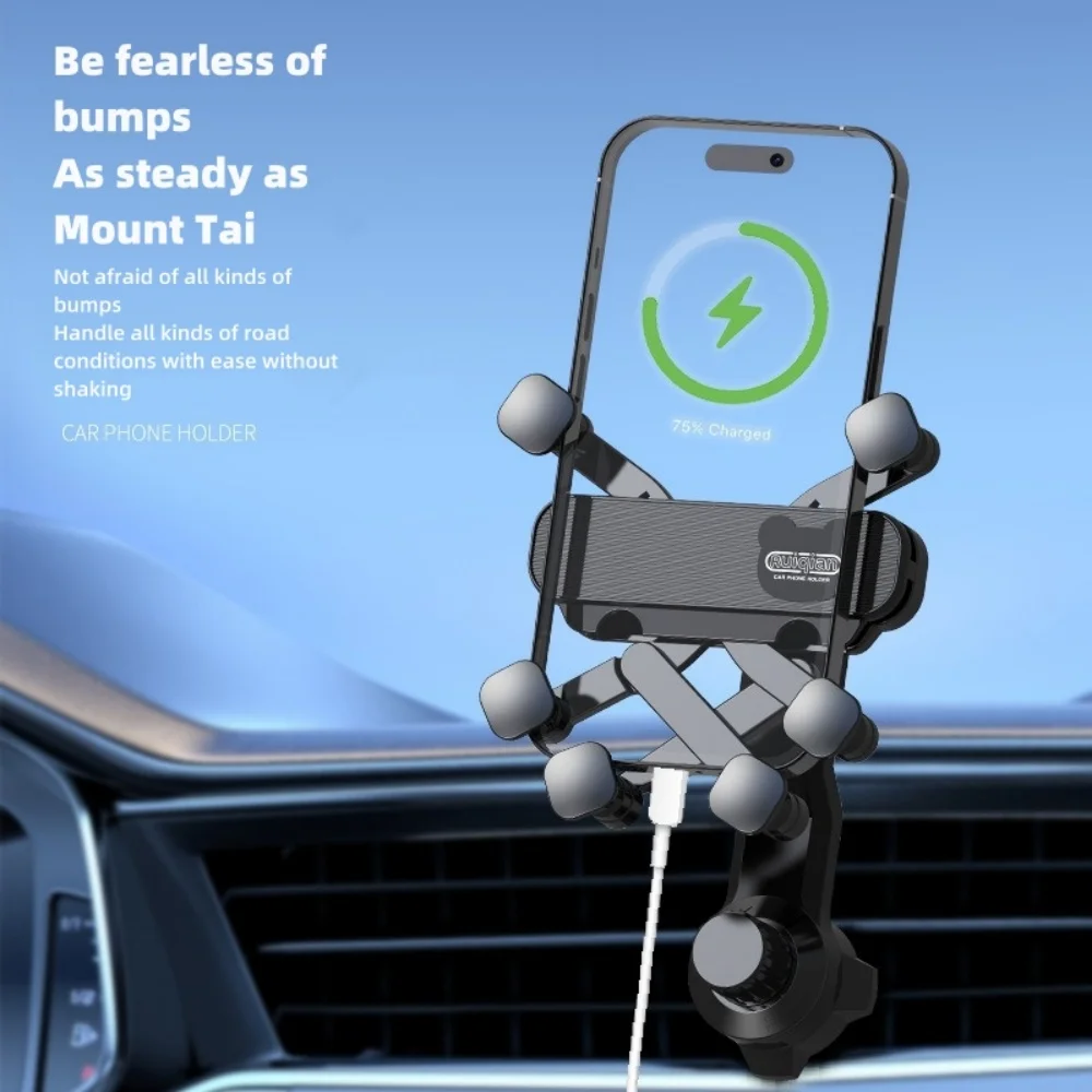 Universal Gravity Car Phone Holder Cell Phone Air Vent Clip Mount Stand Extension Rod in Smartphone Holder Bracket GPS Support