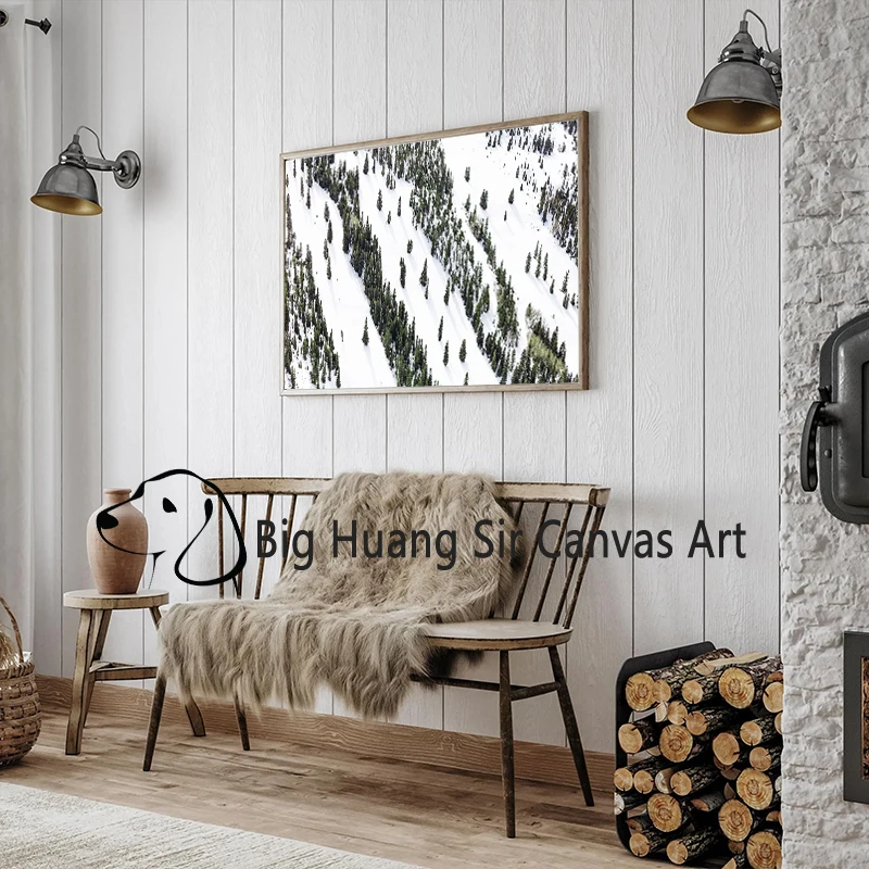 Aspen Ski Resort Skiing Winter Poster Canvas Printing Luxury Lifestyle Wall Art Decor Club Home Room Bar Skiing Wall Decoration