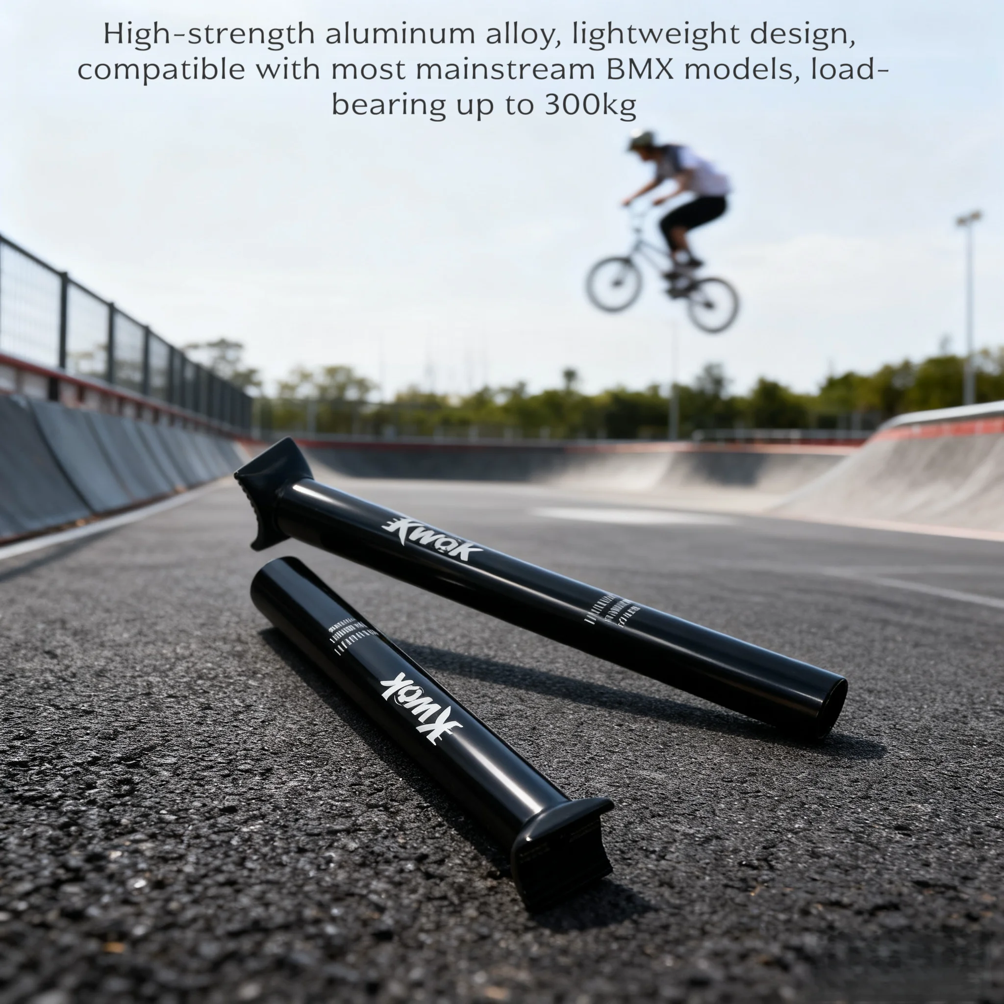 

KWOK BMX Seat Post Seat Tube BMX Seatpost 25.4mm 27.2mm 200mm 250mm Bicycle Parts