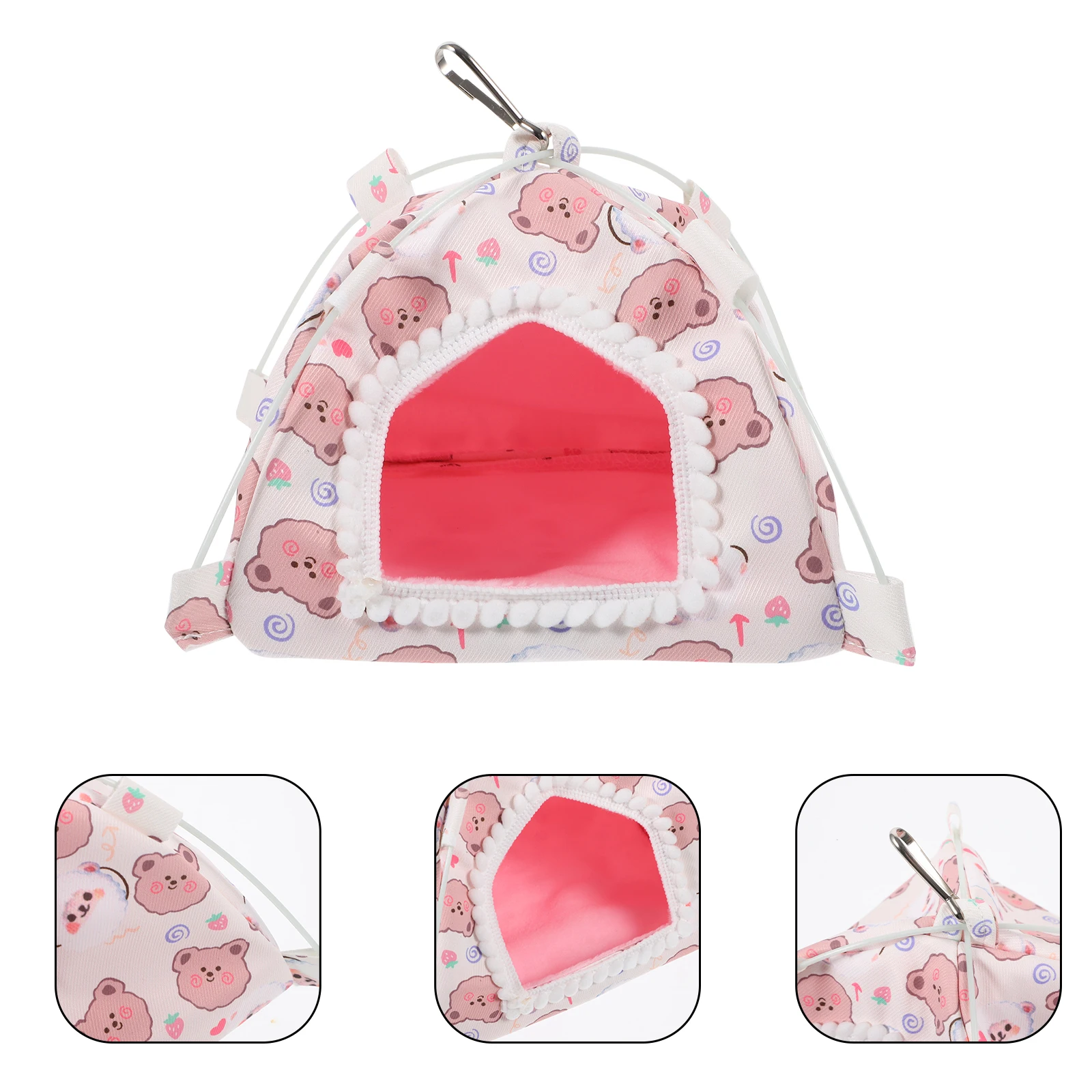 خيمة نوم للحيوانات الأليفة الصغيرة سرير دافئ للهامستر السكر شراعية النمس خنزير غينيا عش الحيوانات الصغيرة خيمة نوم للحيوانات الأليفة #4