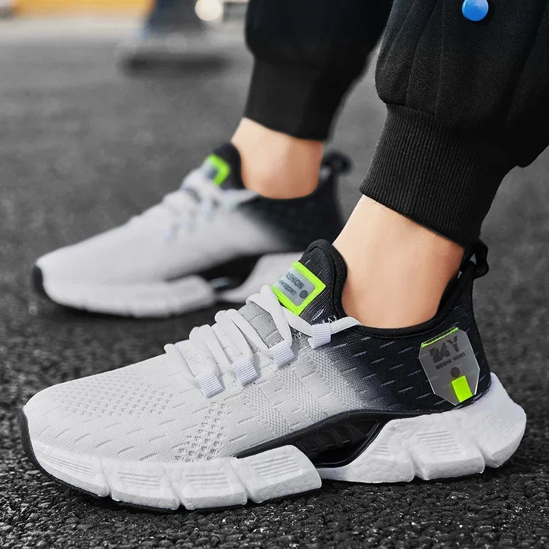 Fashion Lightweight Mens Casual Shoes Breathable Men Running Sneakers Mesh Comfortable Tennis Shoes Outdoor Jogging Sport Shoes