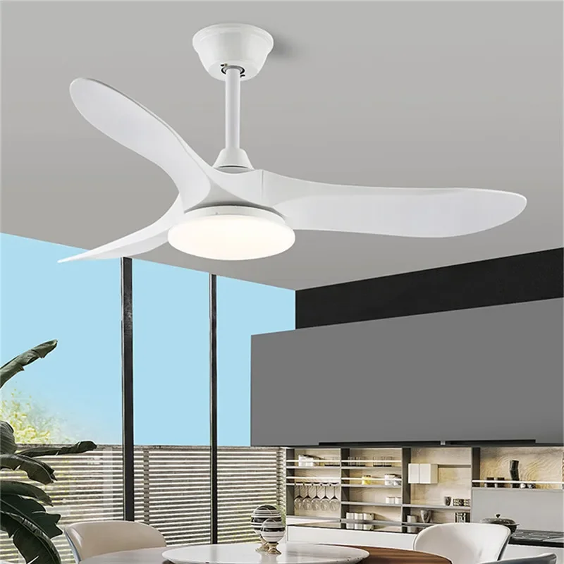 SOURA Modern Fan Light Luxury Living Room Restaurant Bedroom Study LED Ceiling Fan Light Remote Electric Fan Light