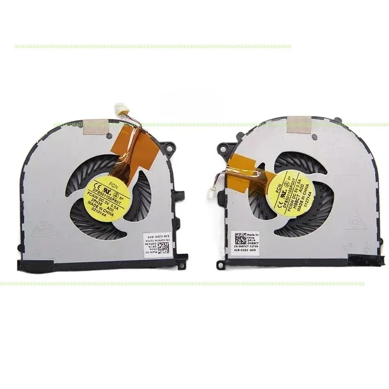 Ventilador de CPU/GPU ZS Z (1 par) para Dell XPS 15 9530 Precision M3800, ventilador de refrigeración para portátil, 0H98CT DFS501105 PQ0T FCGW FCA.