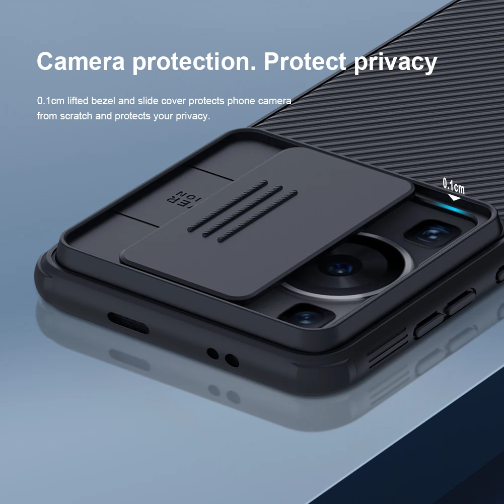 Camera Protection Case For Huawei P60 Cover Huawei P60 Pro NILLKIN Slide Protect Cover Lens Protection Case For Huawei P60Pro