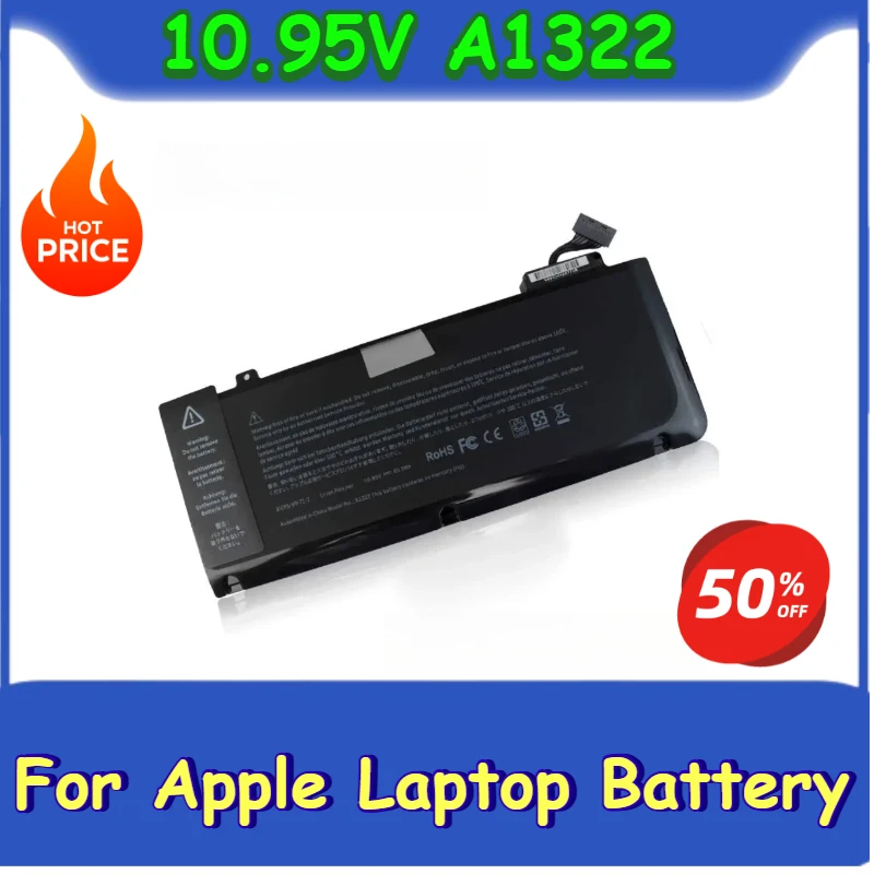 

10,95 В A1322 для Apple MacBook Pro 13 дюймов 2009-2012 MB990LL/A MB990J/A MC700 MC374 MD101 MD314 MC724 аккумулятор для ноутбука