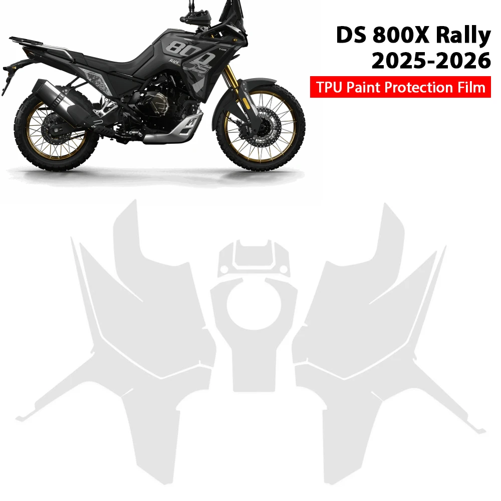 Für VOGE DS 800 X DS800X Rally 2025- TPU Lackschutzfolie PPF Motorrad Kratzfeste Transparente Schutzfolie Karosseriekit