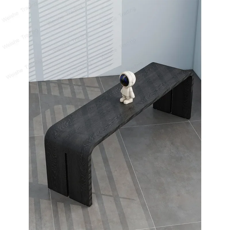 Retro solid wood bench designer medieval furniture simple modern home shoe changing stool rest shoe stool