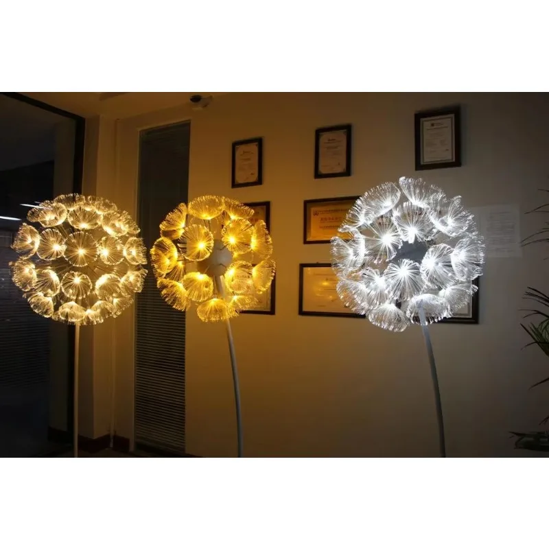 زينة عيد الميلاد Led من الألياف الضوئية زهرة الهندباء لعرض إضاءة بلازا للحديقة الخارجية #1