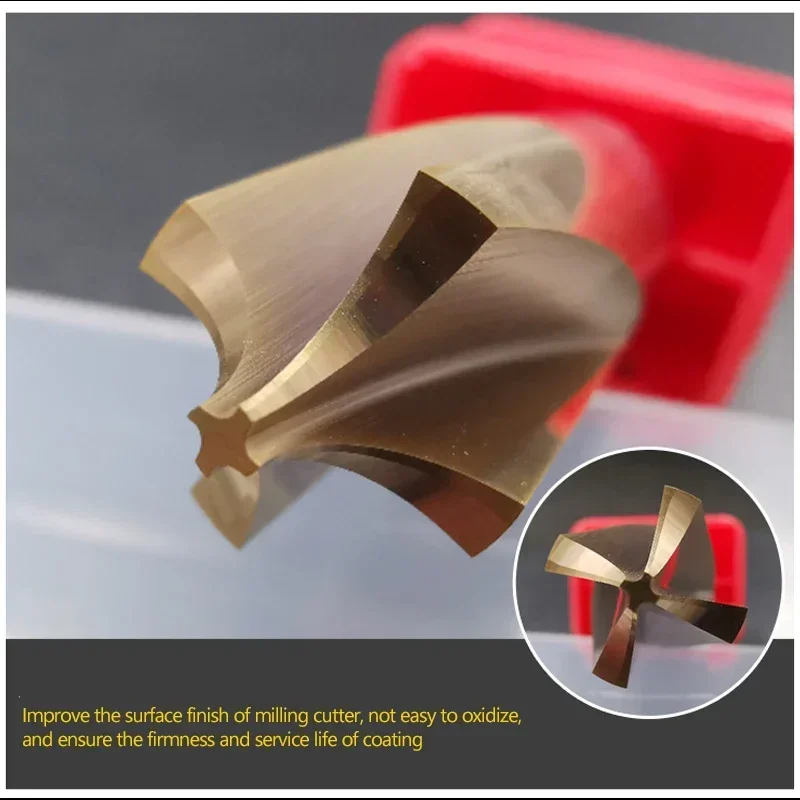 HRC58 Carbide Radius Corner Rounding Cutter End Mill CNC Tool inner R0.3 R0.5 Chamfering Outside Radii Quarter Circle Router Bit