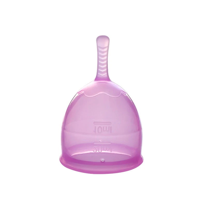 20/30ml Transparent Silicone Menstrual Cup Medical Silicone Menstrual Cup Vaginal Menstrual Collector Woman Menstruation Care