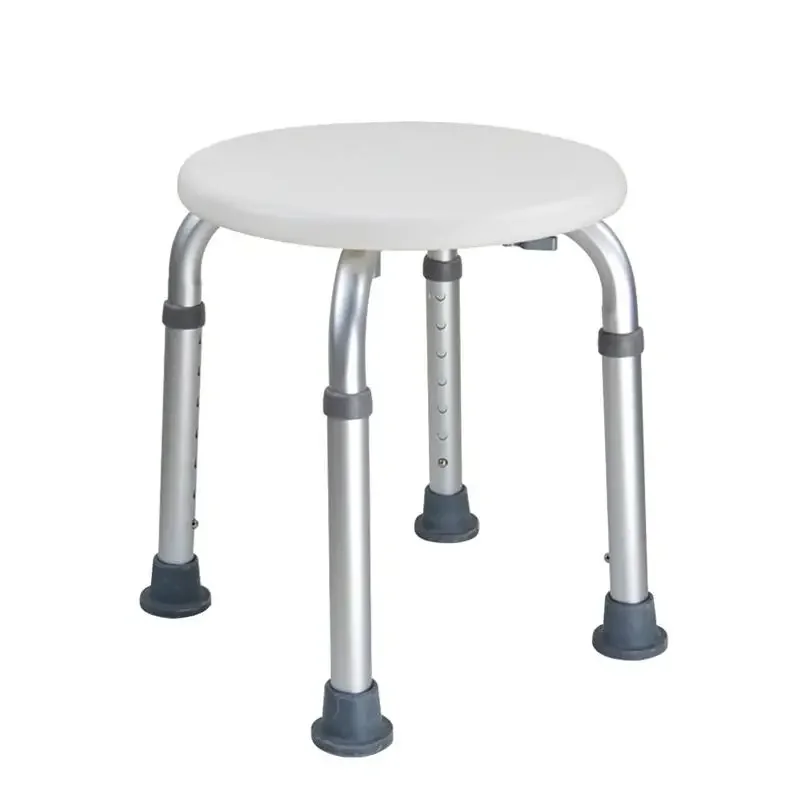 

Adjustable Bath Tub Shower Chair 8 Height Bench Stool Seat with Non-Slip Rubber Sole for Bathroom