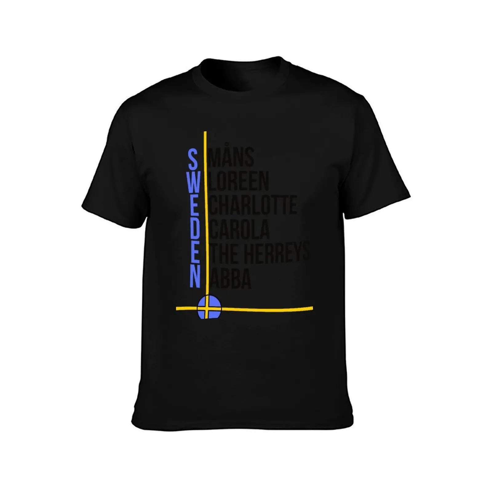 The Eurovision Winners of Sweden T-Shirt, Summer Casual Cotton Tee, Oversized Streetwear Tops, Vintage Graphic Print