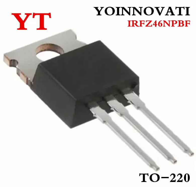 50PCS IRFZ46N IRFZ46NPBF FZ46N IRFZ46 MOSFET N-CH 55V 53A TO-220AB Best quality