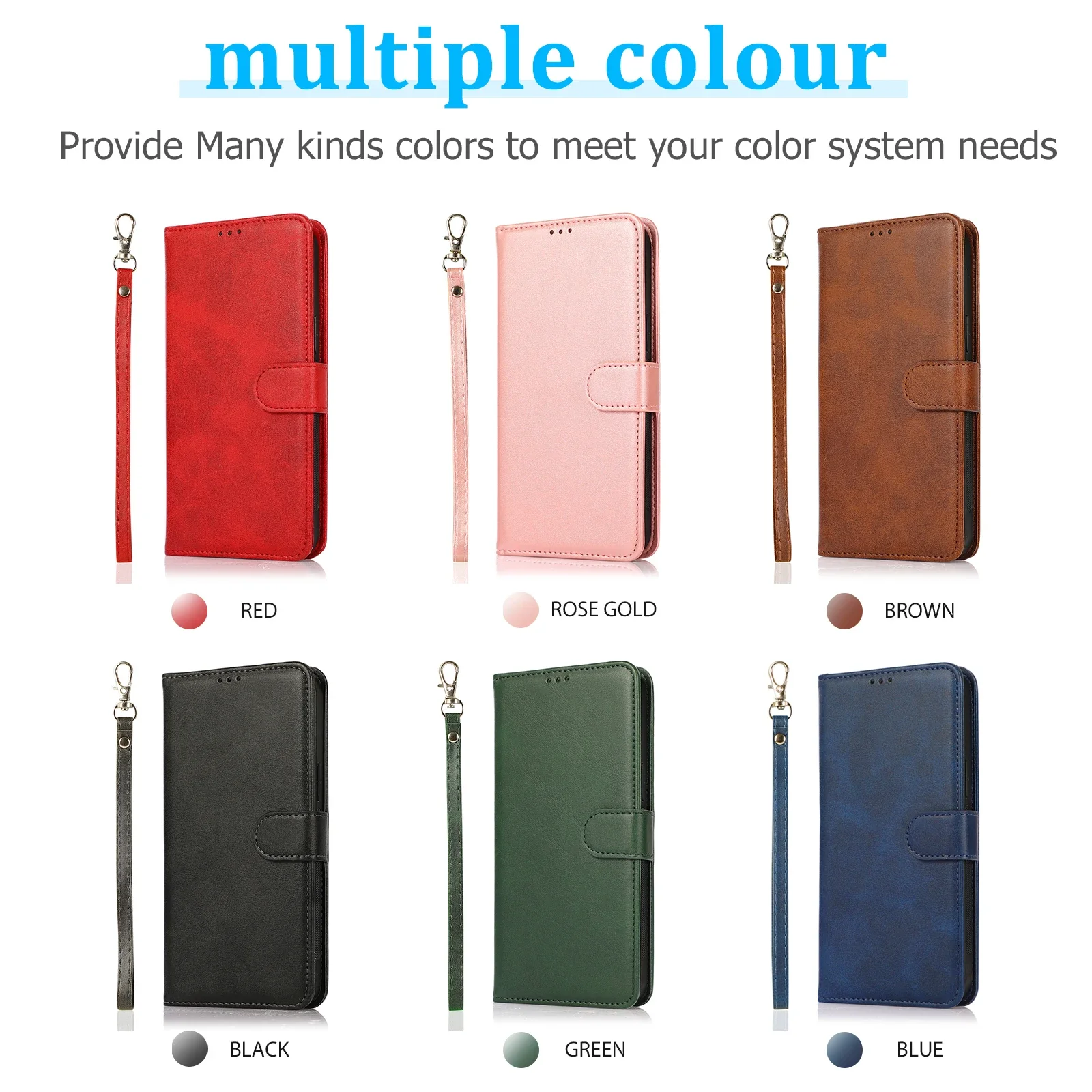 2 in 1 Magnetic Flip Leather Wallet Case for iPhone 16 Pro Max 14 15 Plus 13 12 11 XR XS X SE 2022 Card Slot Detachable Cover