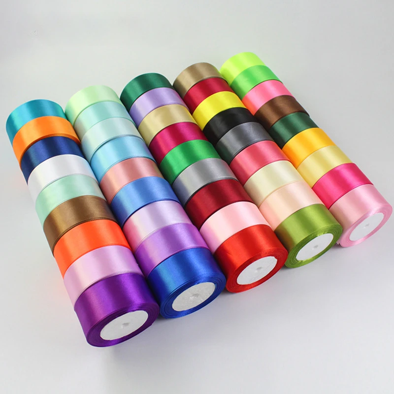 22meter/Roll 40mmSilk Satin Ribbons for Crafts Bow Handmade DIY Gift Wrap Party Wedding Decorative