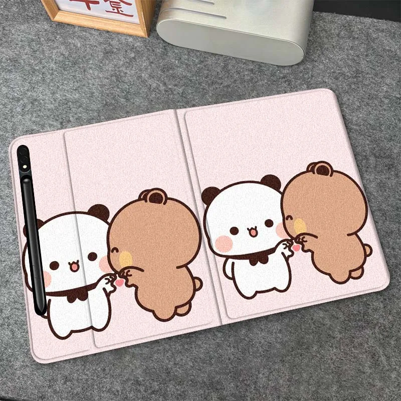 

Bear Art Cartoon Cute Gift For Samsung Galaxy Tab S6 S7 S8 S9 S10 FE Plus Lite Soft Flexible Support Tablet Case